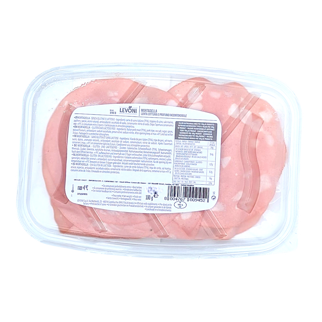 Levoni Mortadella Sliced 100g - Italia Solutions UK