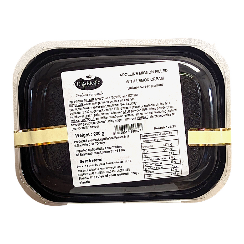 D'Addezio Apolline Lemon - Aragostine al Limone 200g - Italia Solutions UK