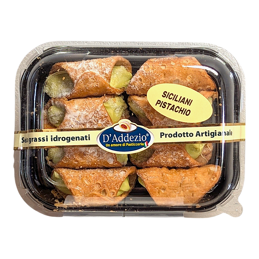D'Addezio Sicilian Pistachio Cannoli - Cannolini con Crema di Pistacchio 200g - Italia Solutions UK