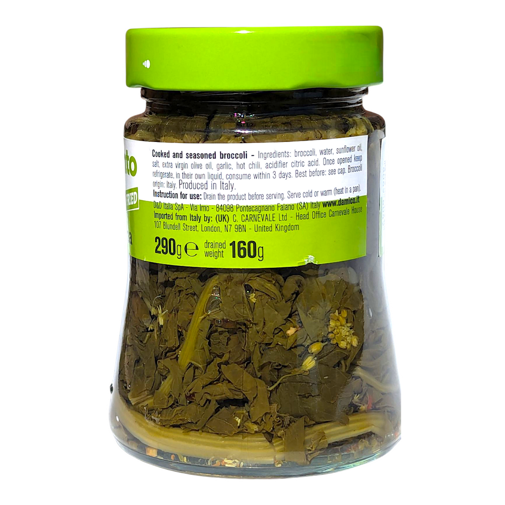 D'Amico Friarielli alla Napoletana - Cooked and Seasoned Broccoli 290g - Italia Solutions UK