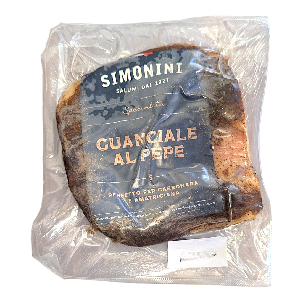 Simonini Guanciale con Pepe - Priced per kg - Italia Solutions UK