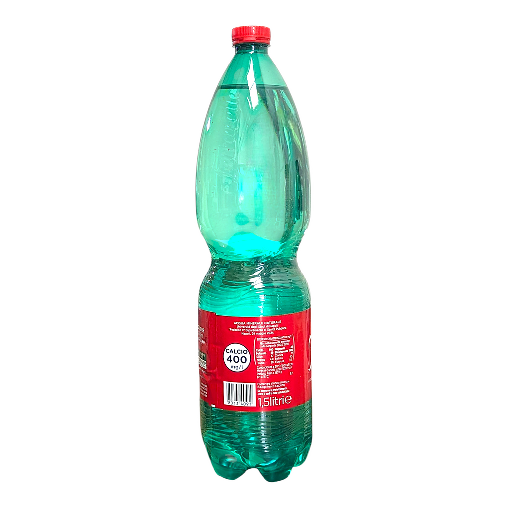 Ferrarelle Acqua Minerale Effervescente, Naturally Sparkling Italian Mineral Water from Italy 6x1.5L - Italia Solutions UK