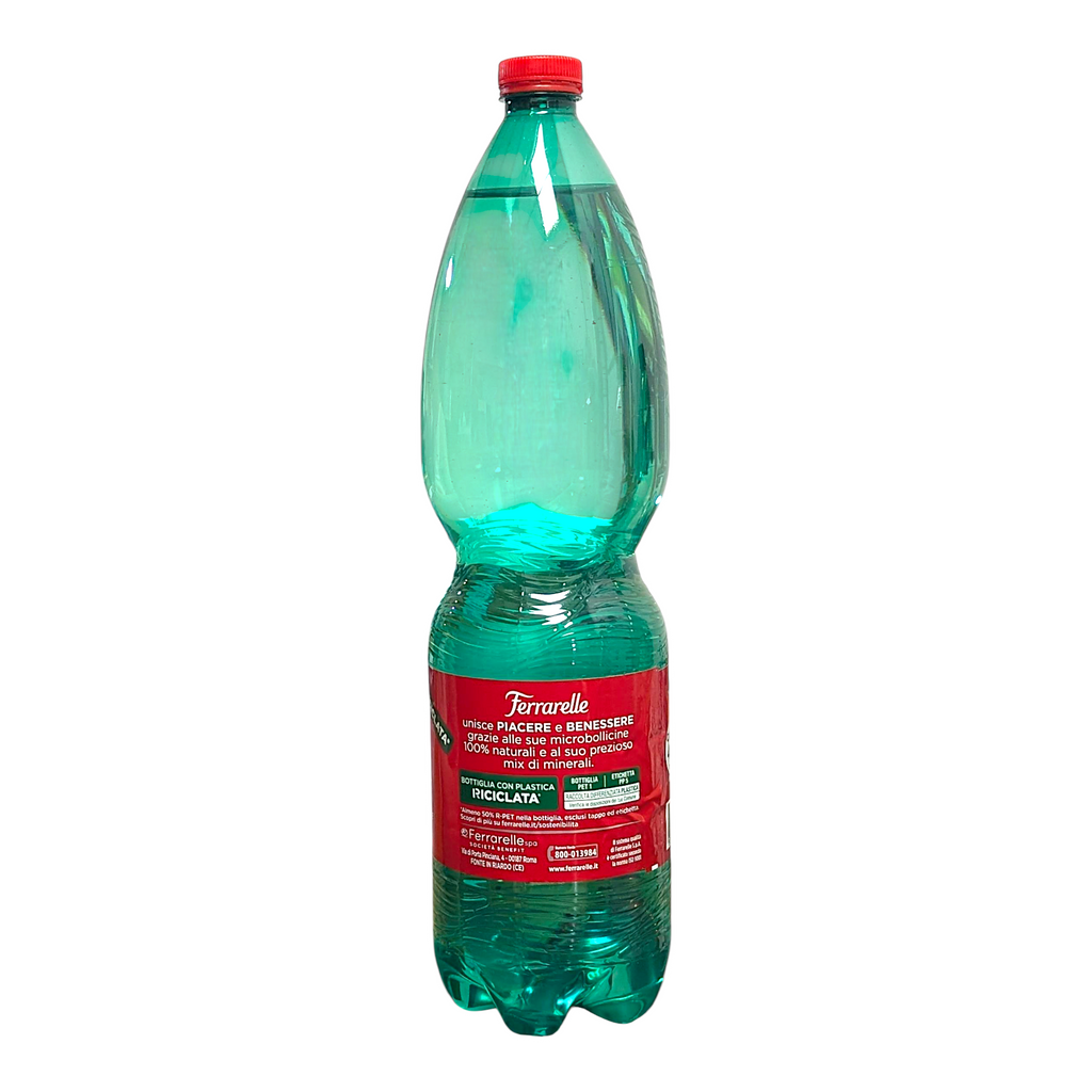 Ferrarelle Acqua Minerale Effervescente, Naturally Sparkling Italian Mineral Water from Italy 6x1.5L - Italia Solutions UK