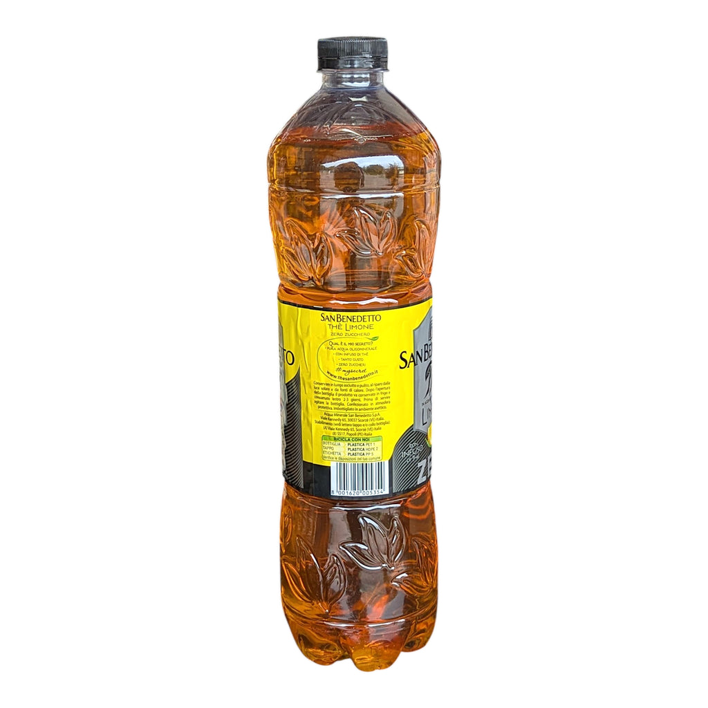 San Benedetto The al Limone Zero - No Added Sugars Lemon Ice Tea 1.5L - Italia Solutions UK