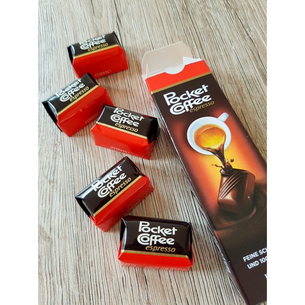 Ferrero Pocket Coffee - Dark Chocolates Filled with Liquid Espresso Pack of 5 - Italia Solutions UK