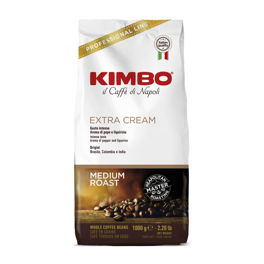 Kimbo Espresso Bar Extra Cream, Whole Coffee Beans - 1kg