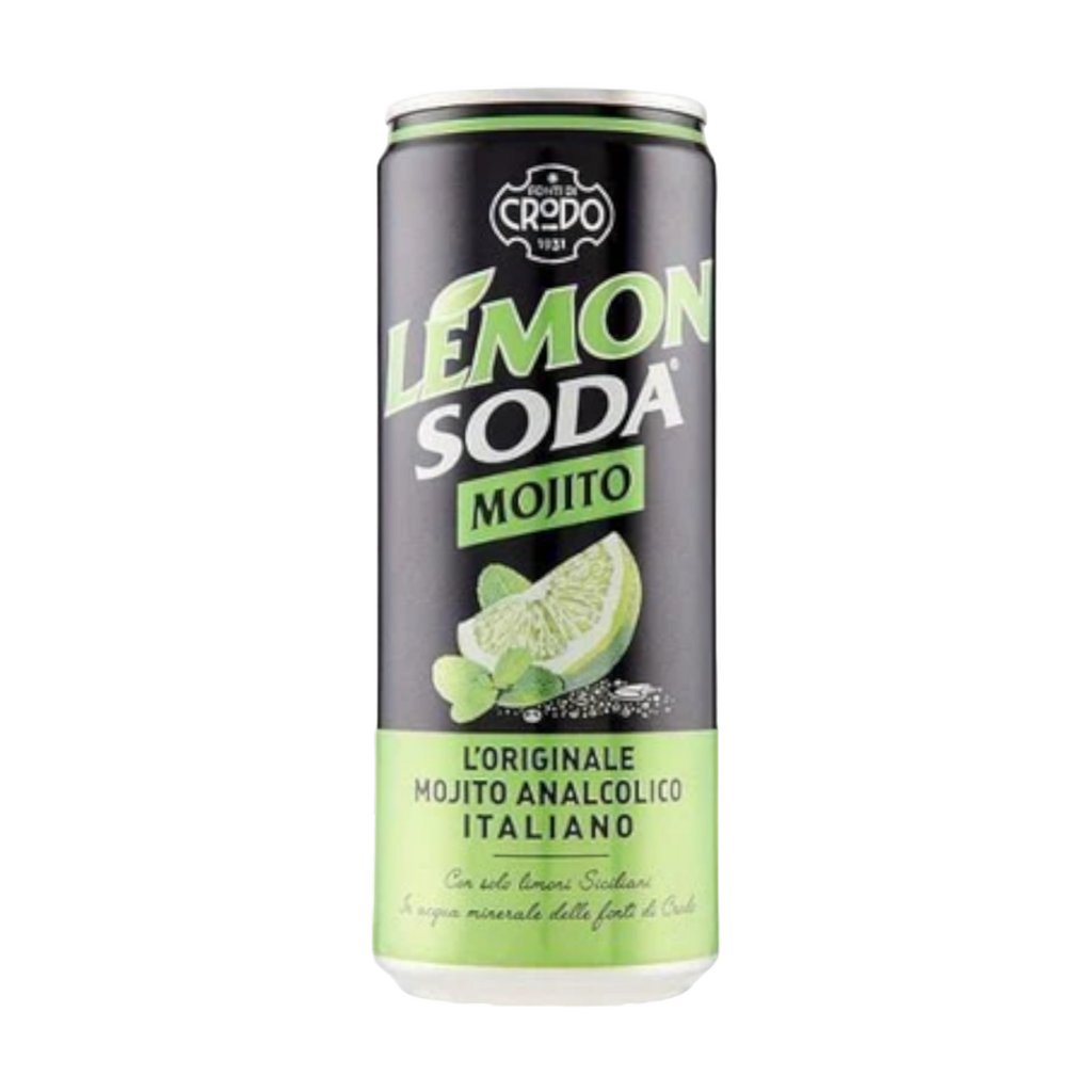 Crodo Mojito Italian Non-Alcoholic Sparkling Lime and Mint Soft Drink - 330ml can