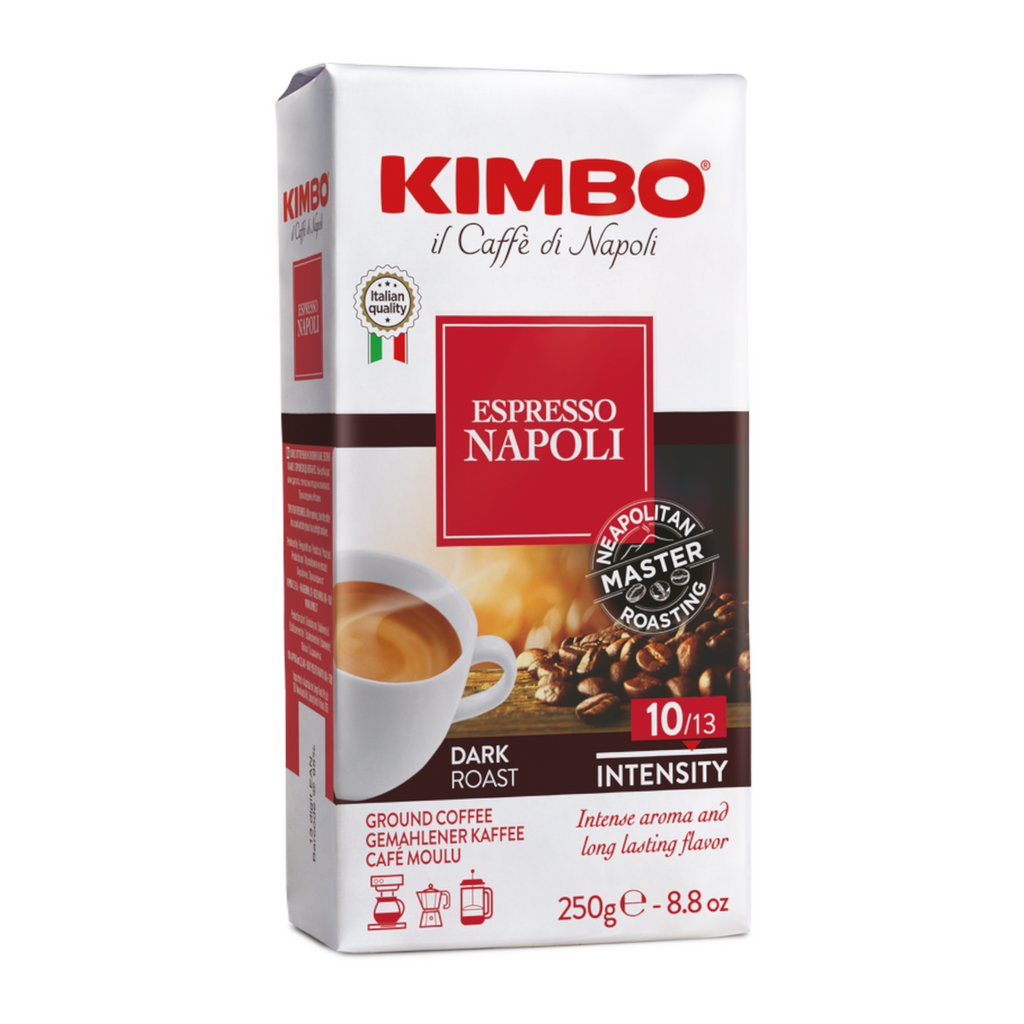 Kimbo Espresso Napoli/Napoletano Dark Roast Ground Coffee 250g