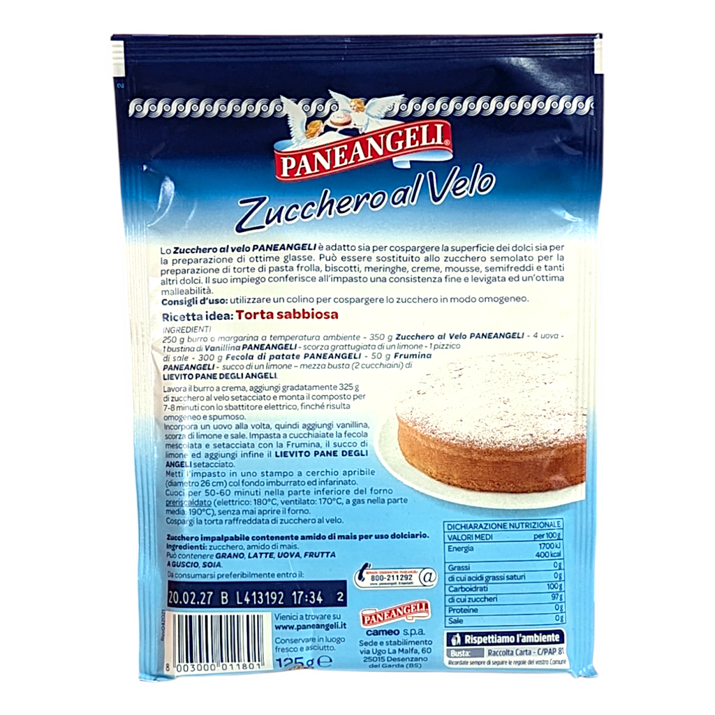 Paneangeli Icing Sugar - Zucchero a Velo 125g Sachet