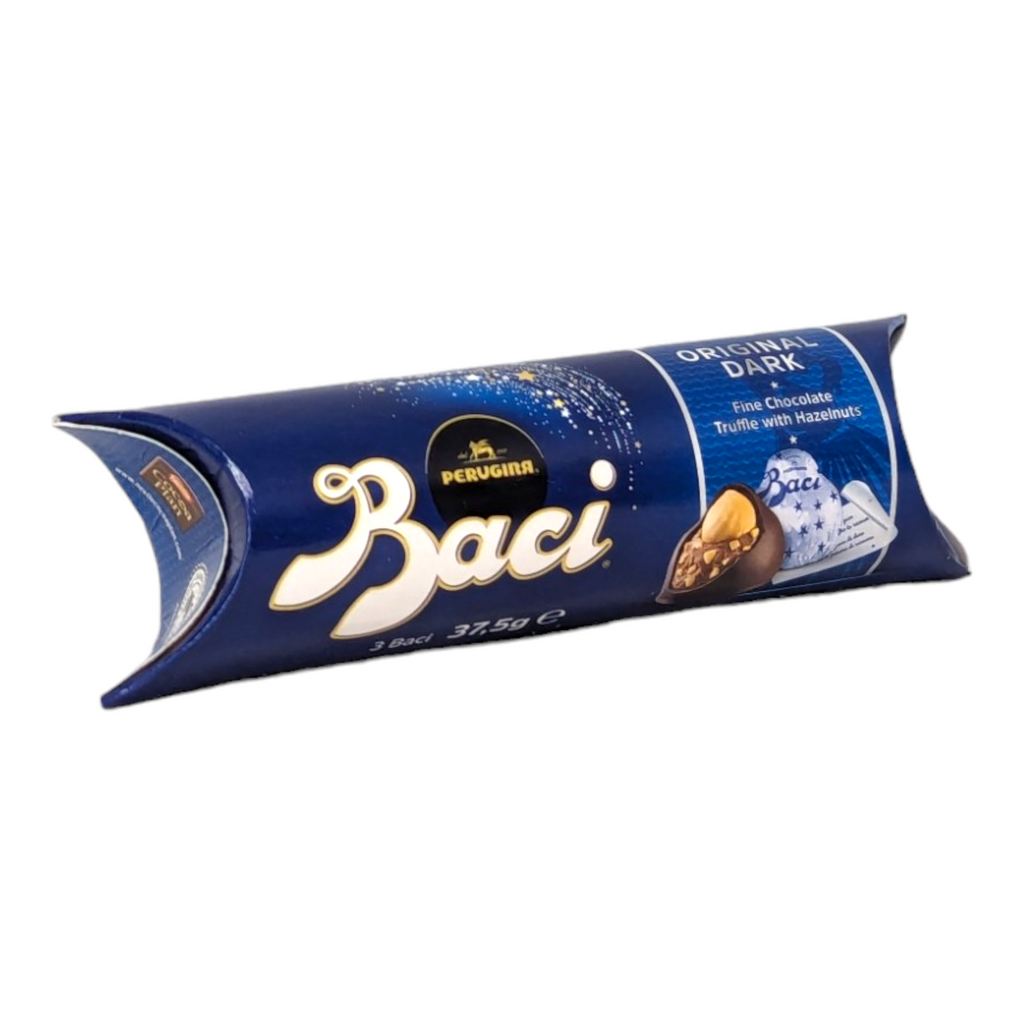 Perugina Baci Classico, Original Dark, Tube of 3 Baci - 37.5g