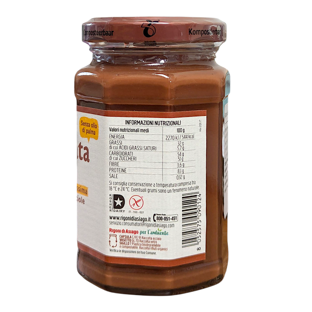Rigoni di Asiago Bio Nocciolata 250g Organic Chocolate & Hazelnut Spread - Italia Solutions UK