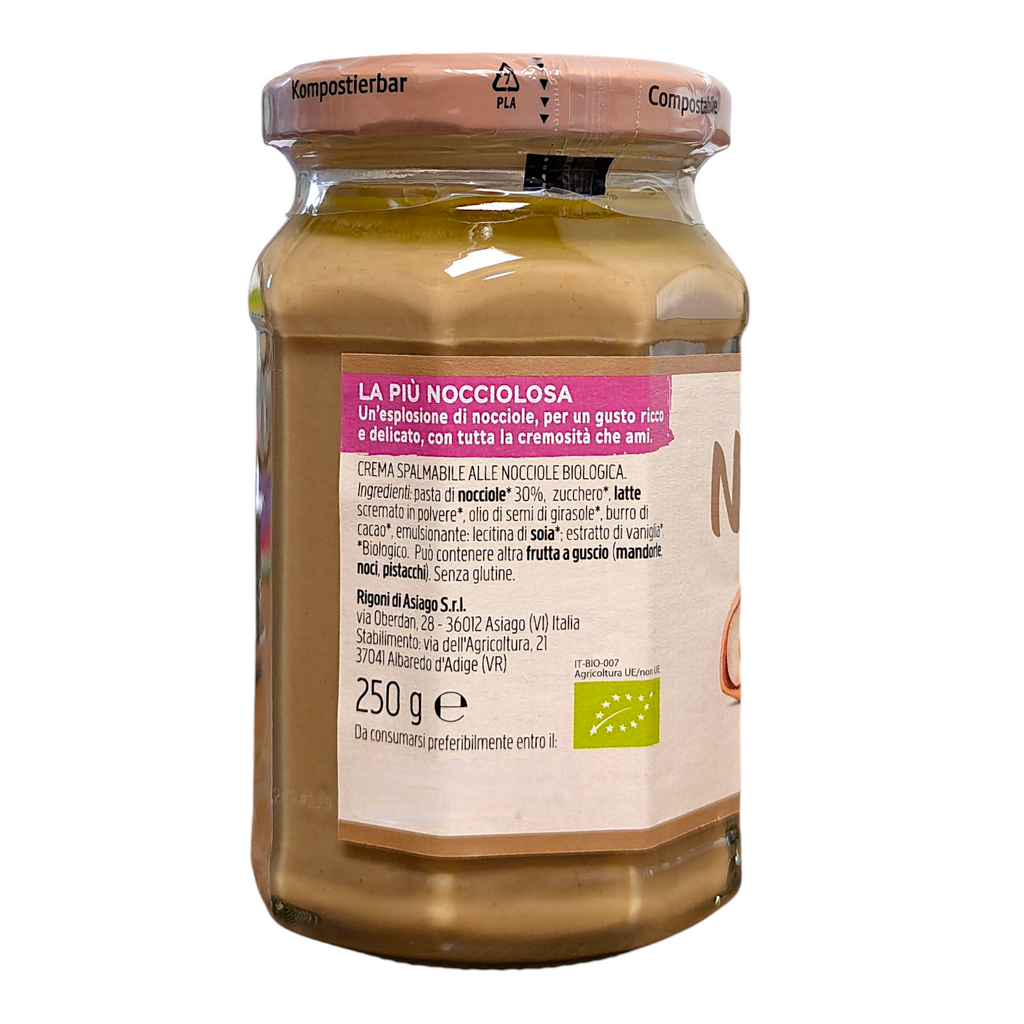 Rigoni di Asiago Bio Nocciolata Bianca 250g Organic Hazelnut Spread - Italia Solutions UK
