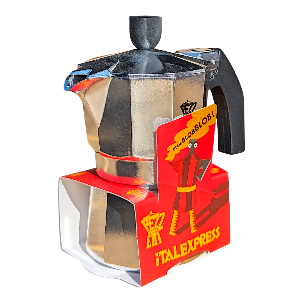 Pezzetti Italexpress Moka Pot For Espresso , Silver - 1 Cup (Espresso) - Italia Solutions UK