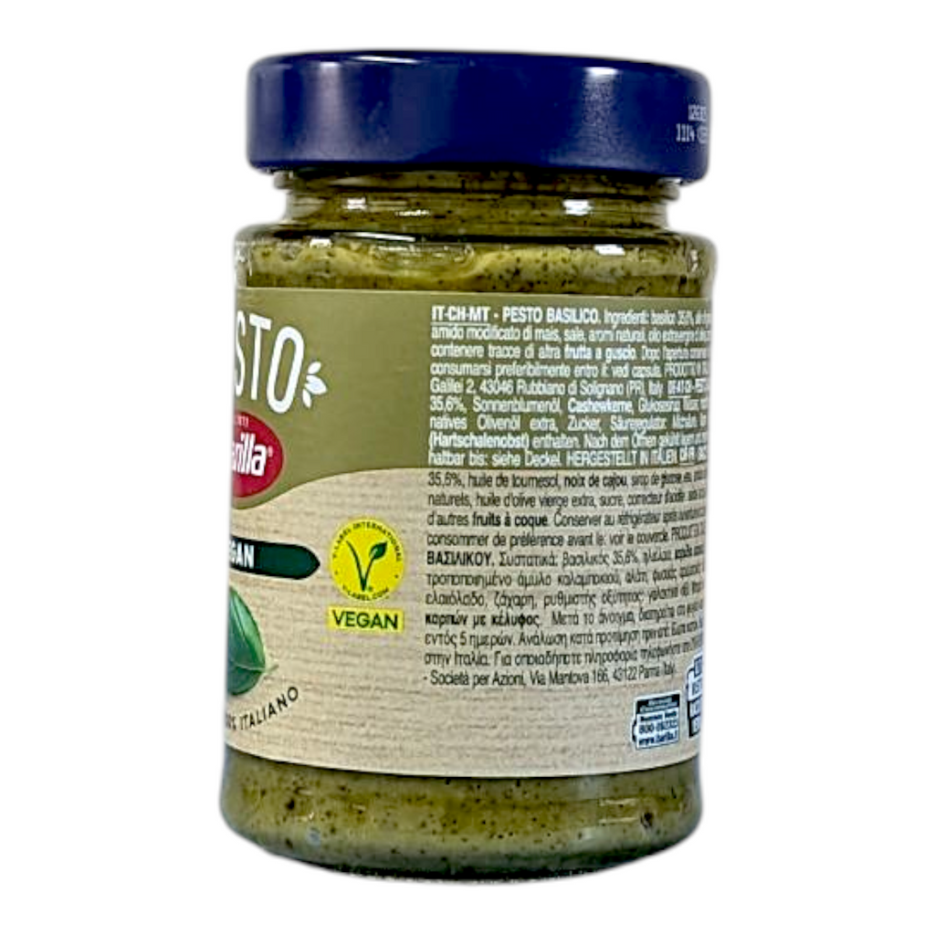 Barilla Basilico Vegan Pesto - Basil Vegan Pesto 195g - Italia Solutions UK
