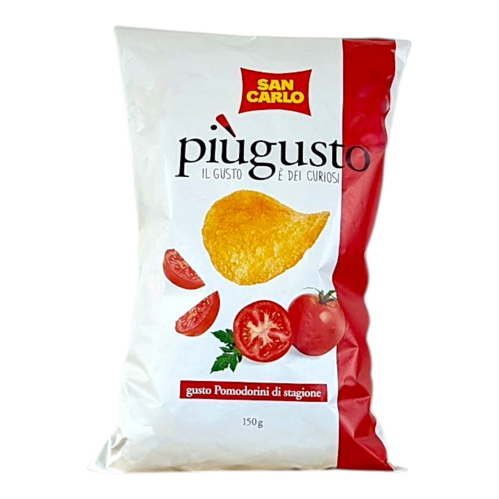 San Carlo Patatine Piu Gusto Pomodorini - Tomato Flavoured Crisps 150g - Italia Solutions UK