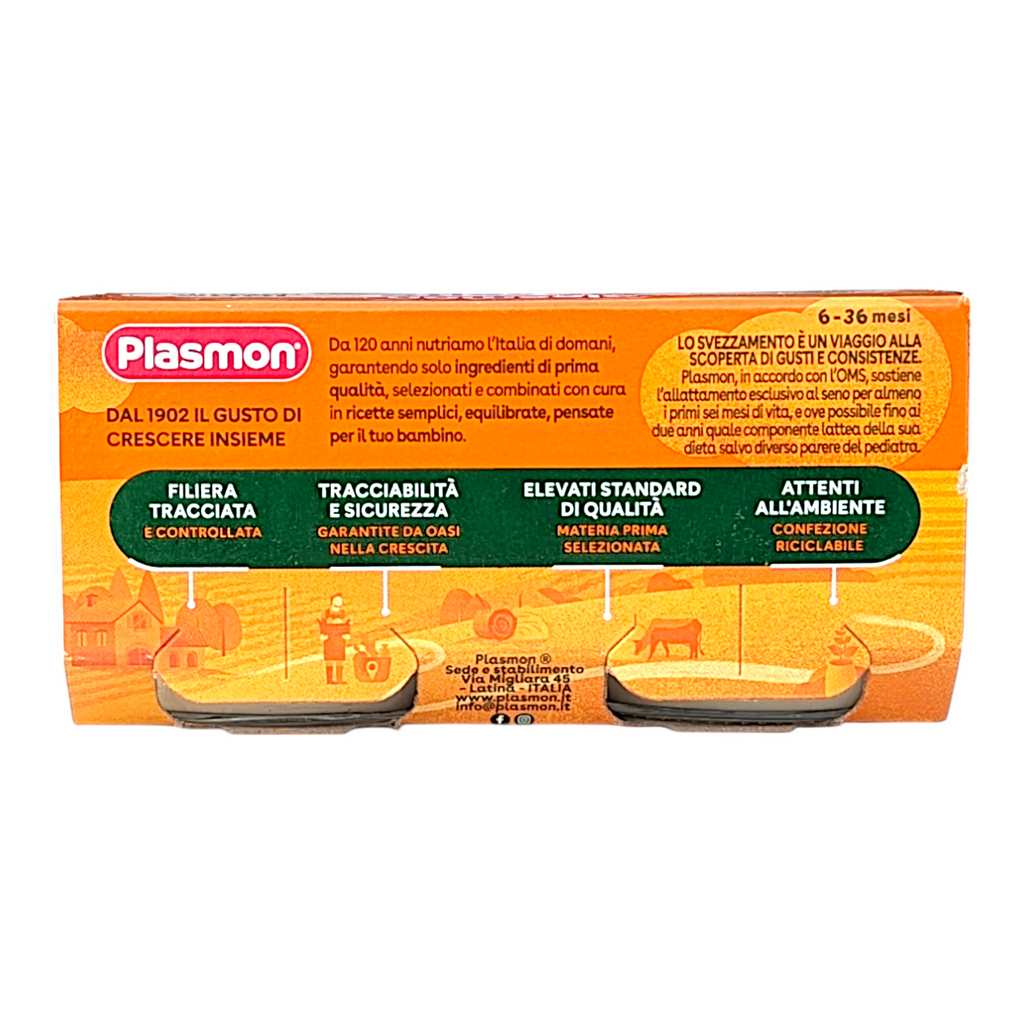 Plasmon Baby Food Hake Fish & Potatoes, Omogeneizzato Nasello e Patate 2x80g Jars