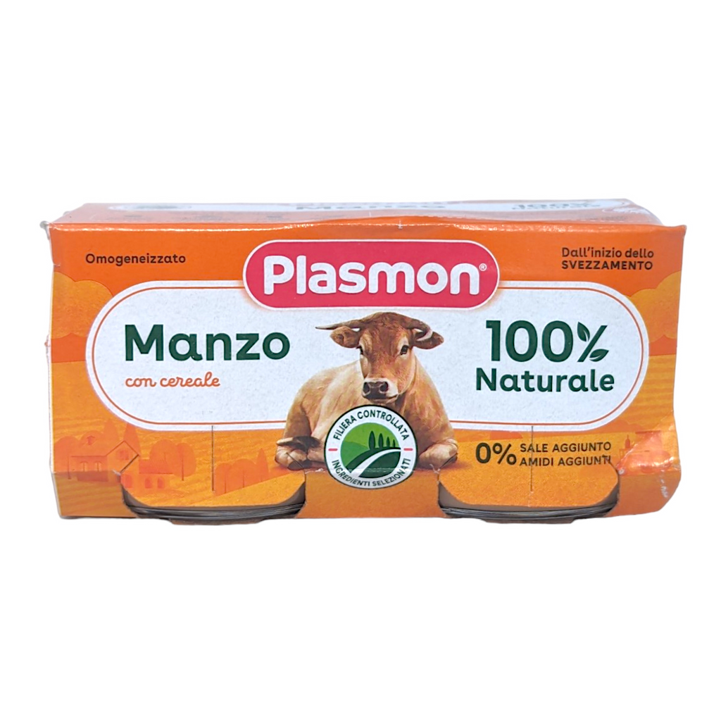Plasmon Baby Food Manzo Beef Puree x 2