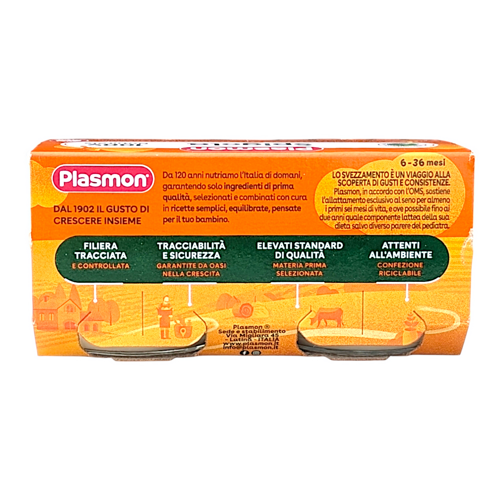 Plasmon Baby Food Seabass & Potatoes, Omogeneizzato Spigola e Patate 2x80g Jars