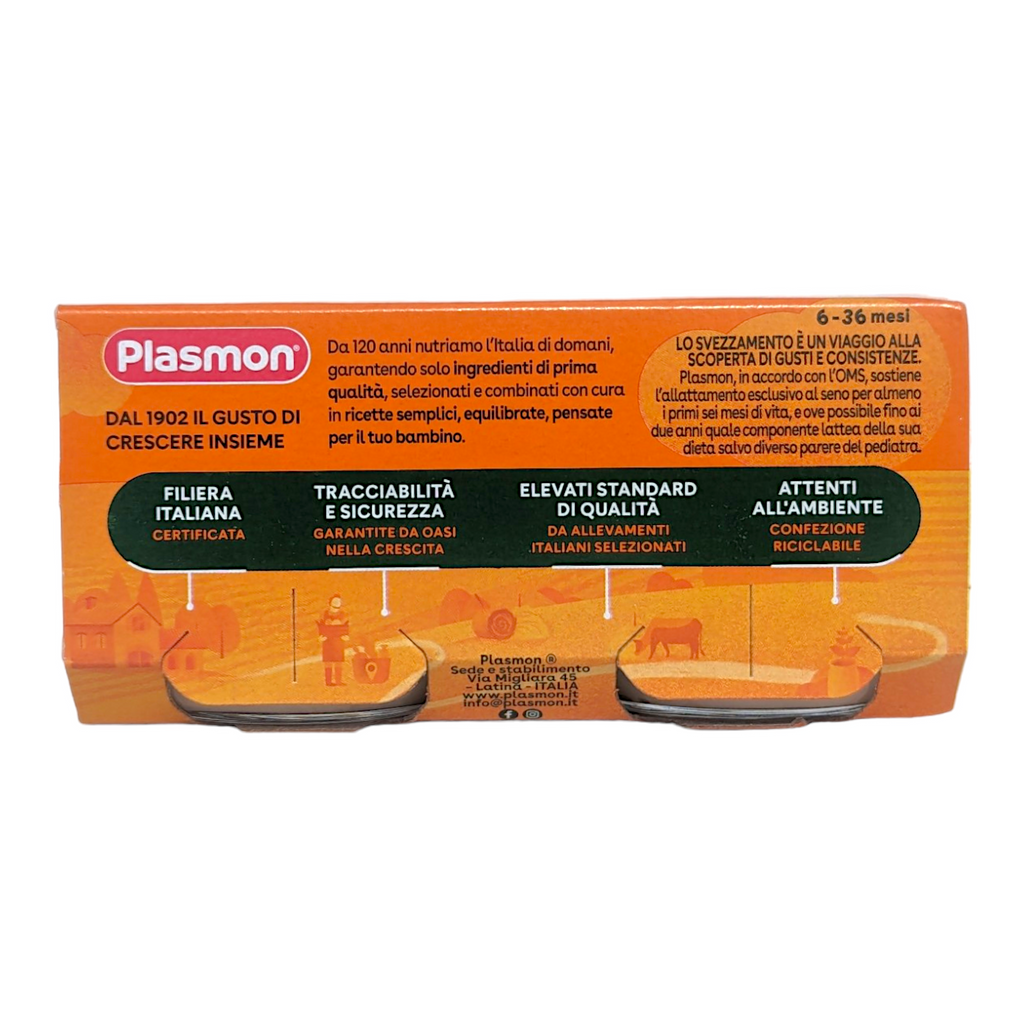 Plasmon Baby Food Tacchino / Turkey Puree 80g x 2
