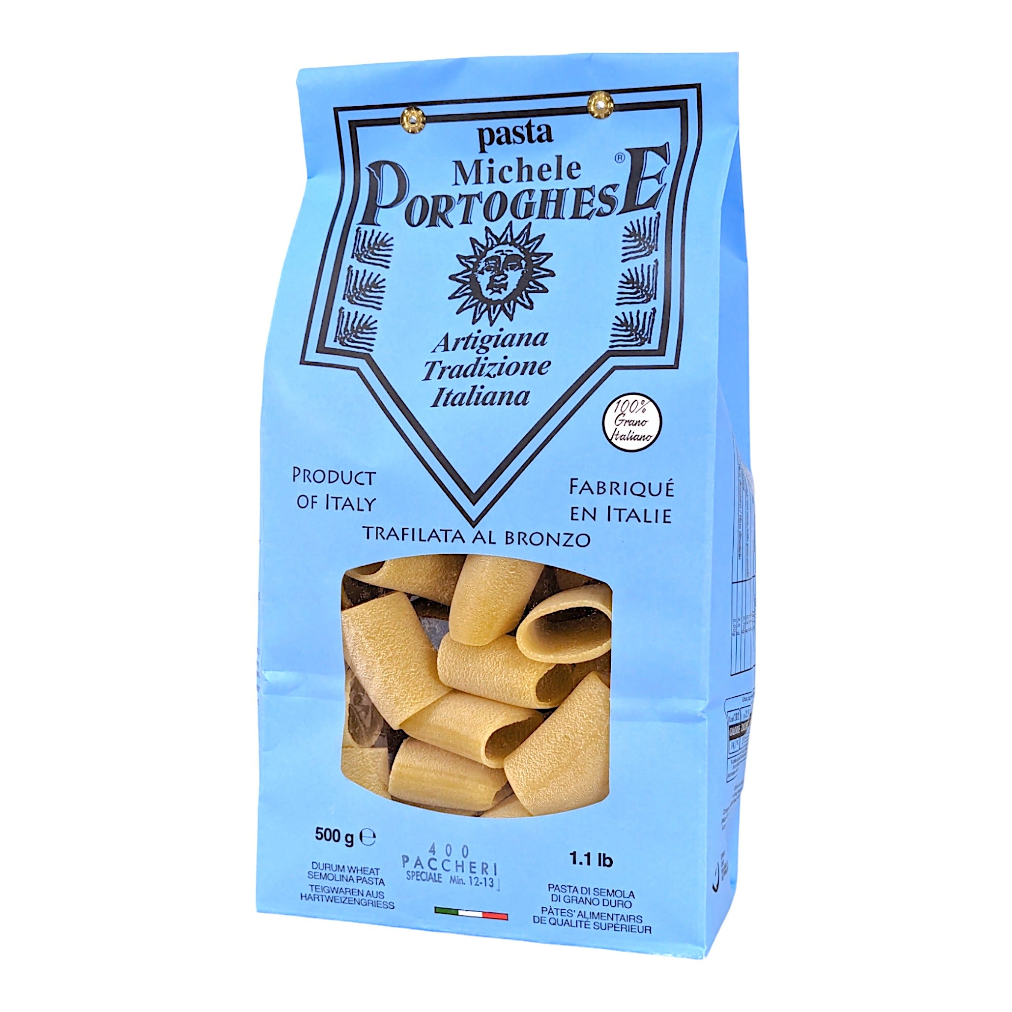 Michele Portoghese Paccheri No.400 500g Italia Solutions UK