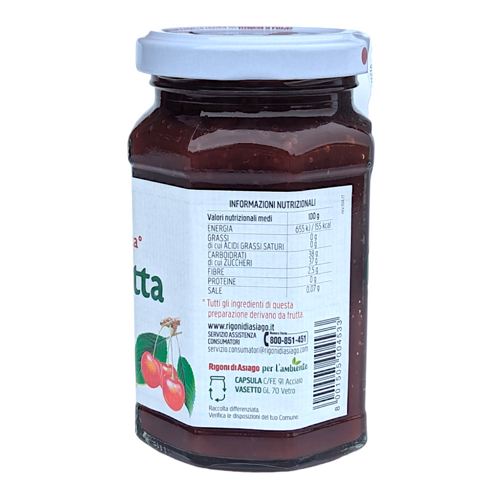 Rigoni di Asiago Organic Cherry Jam / Marmellata alla Ciliegia BIO 250g