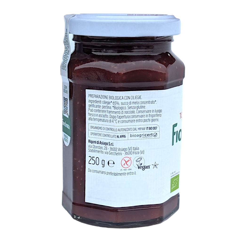 Rigoni di Asiago Organic Cherry Jam / Marmellata alla Ciliegia BIO 250g