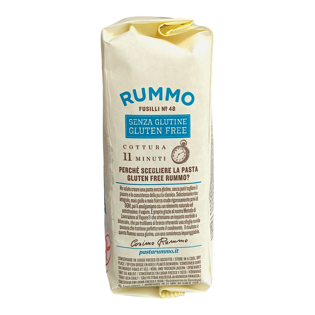 Rummo Gluten Free Fusilli No.48 - 400g  Corn & Brown Rice Pasta