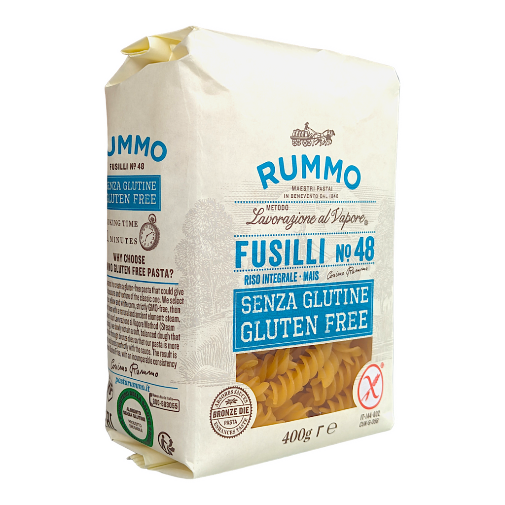 Rummo Gluten Free Fusilli No.48 - 400g  Corn & Brown Rice Pasta