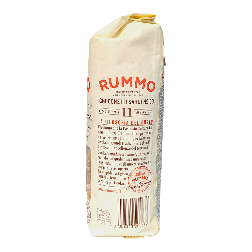 Rummo Gnocchetti Sardi, Small Rounded Pasta - Lenta Lavorazione no.63 500g