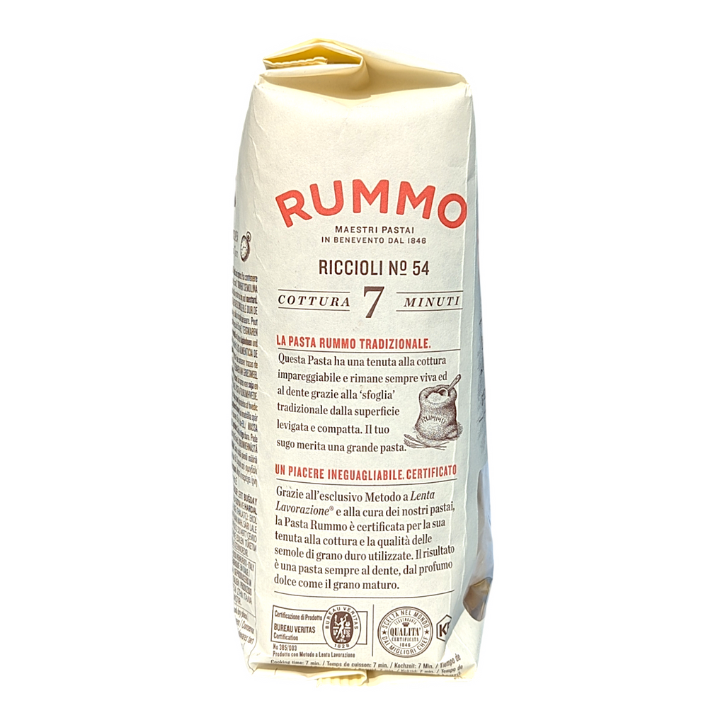 Rummo Riccioli Small Spiral Pasta Lenta Lavorazione no.54 500g