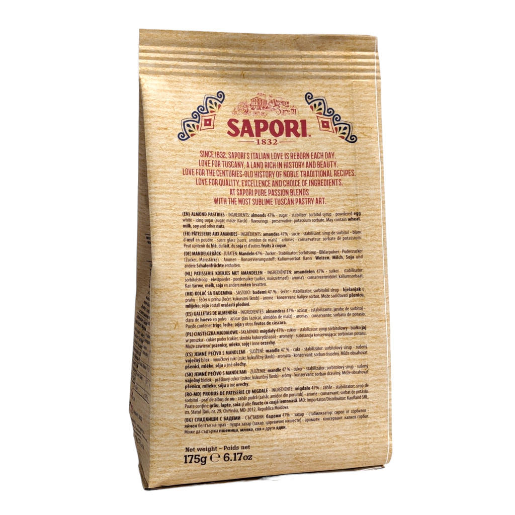 Sapori 1832 Amaretti Soft Almond Pastry Biscotti 175g