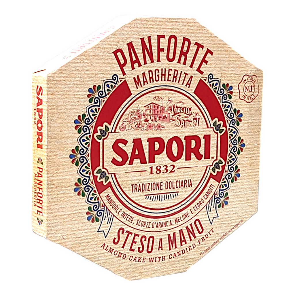 Sapori Panforte Margherita, Almond Cake with Candied Citrus Fruits 320g - Italia Solutions UK