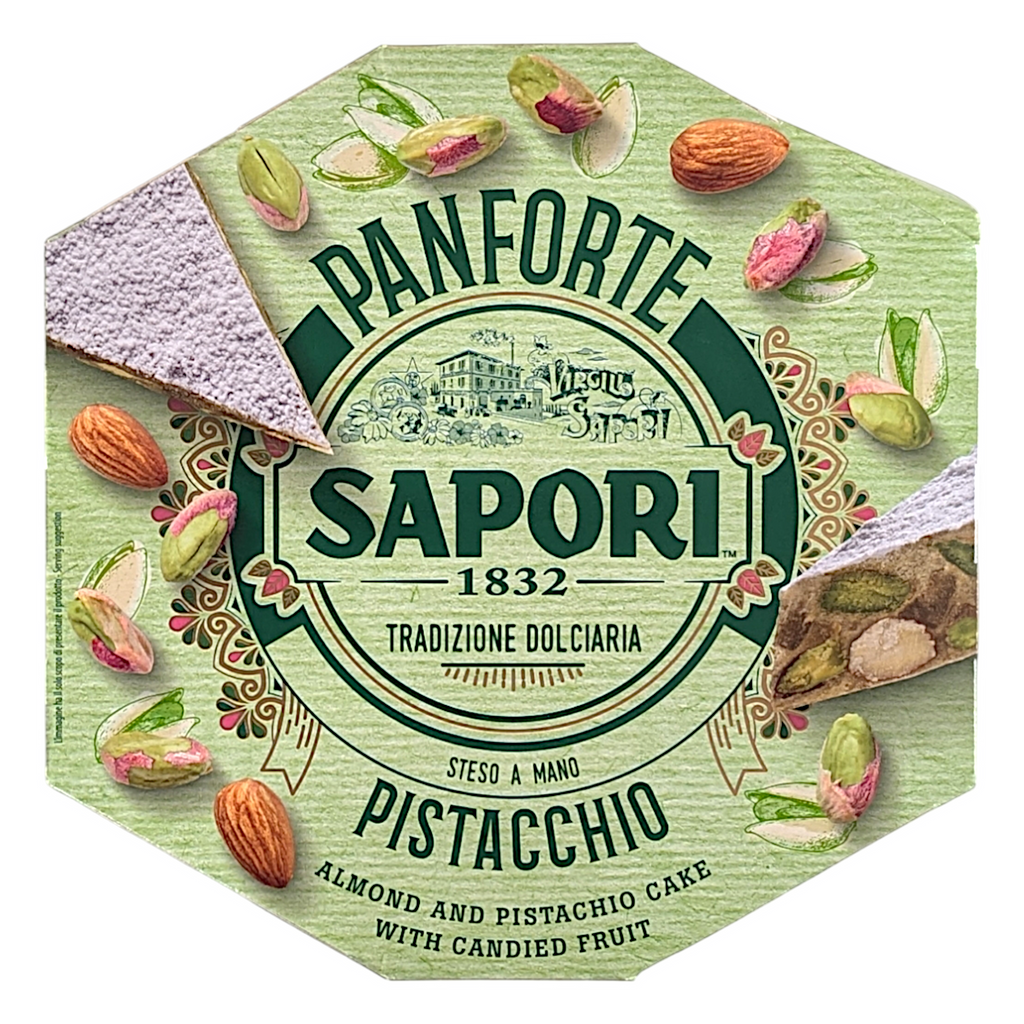 Sapori Panforte Pistacchio, Pistachio Cake with Candied Citrus Fruits 280g