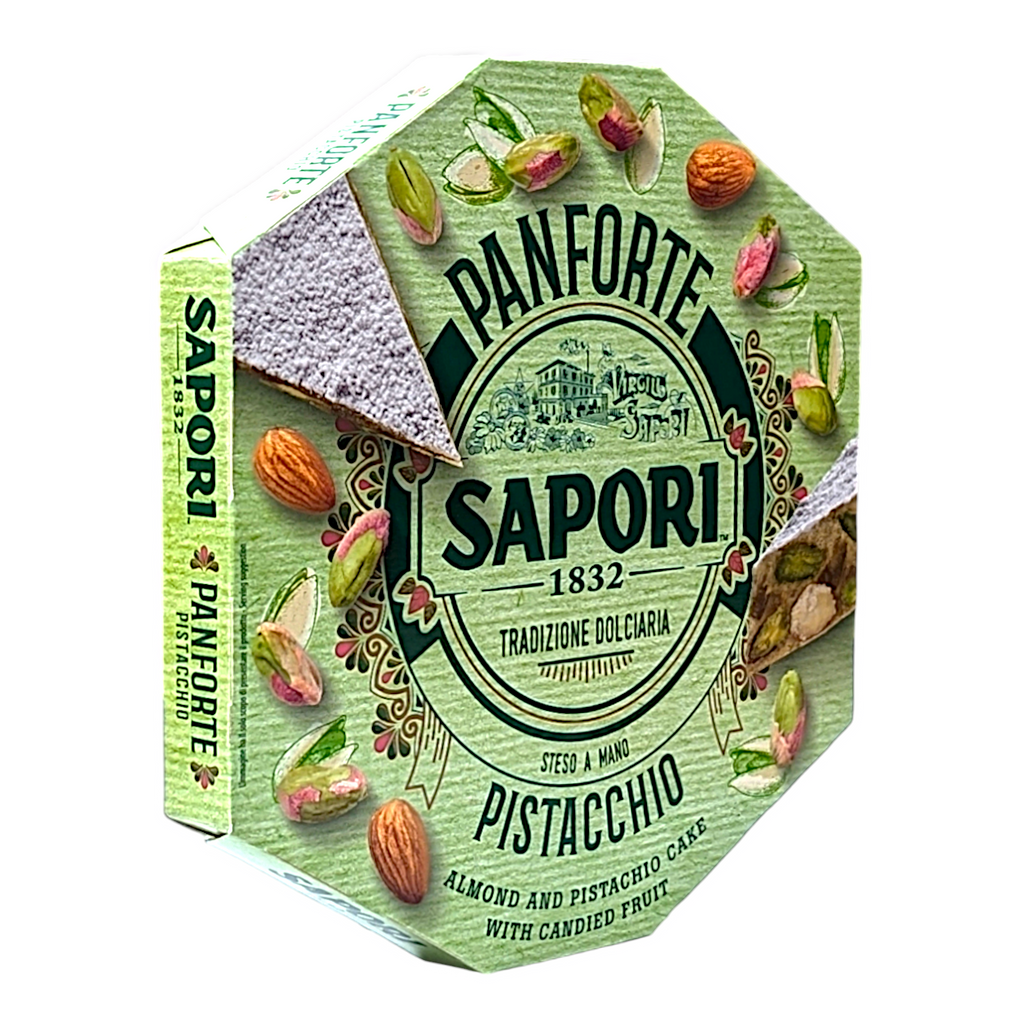 Sapori Panforte Pistacchio, Pistachio Cake with Candied Citrus Fruits 280g