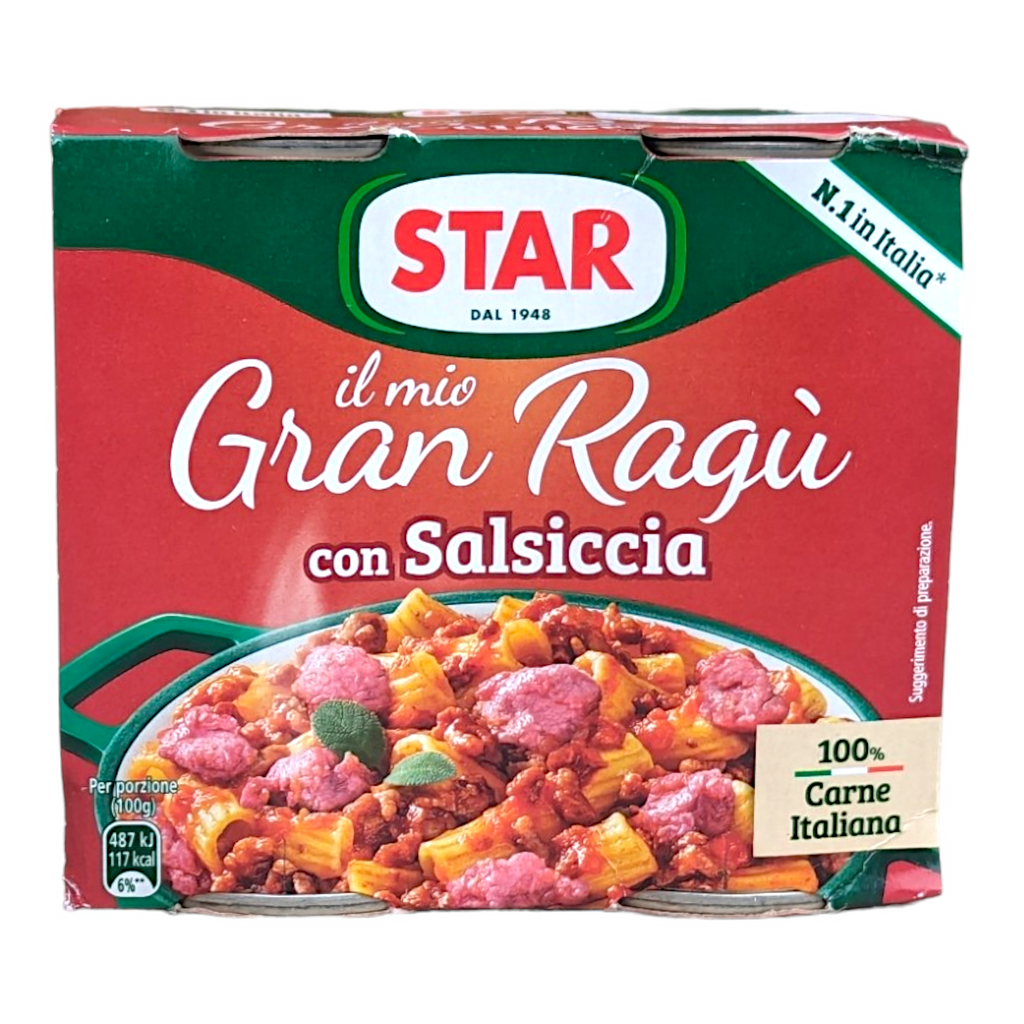 Star Gran Ragu Salsiccia 2 x 180g tin