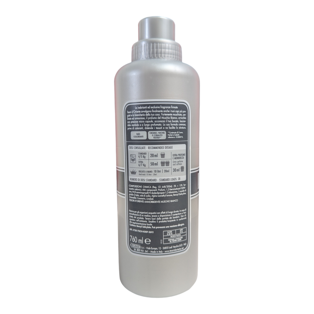 Tesori d'Oriente Aromatic Laundry Softener Muschio Bianco/White Musk 760ml