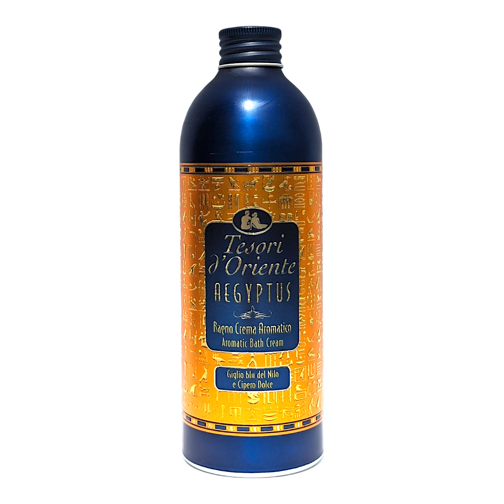 "Tesori d'Oriente Aromatic Bath Cream Aegyptus Blue Lily of the Nile and Sweet Cipero 500ml"