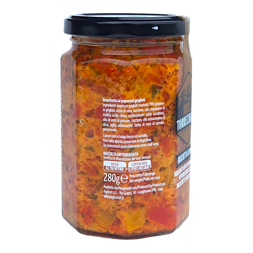 Torrechiara Peppers Bruschetta / Bruschetta ai Peperoni 280g