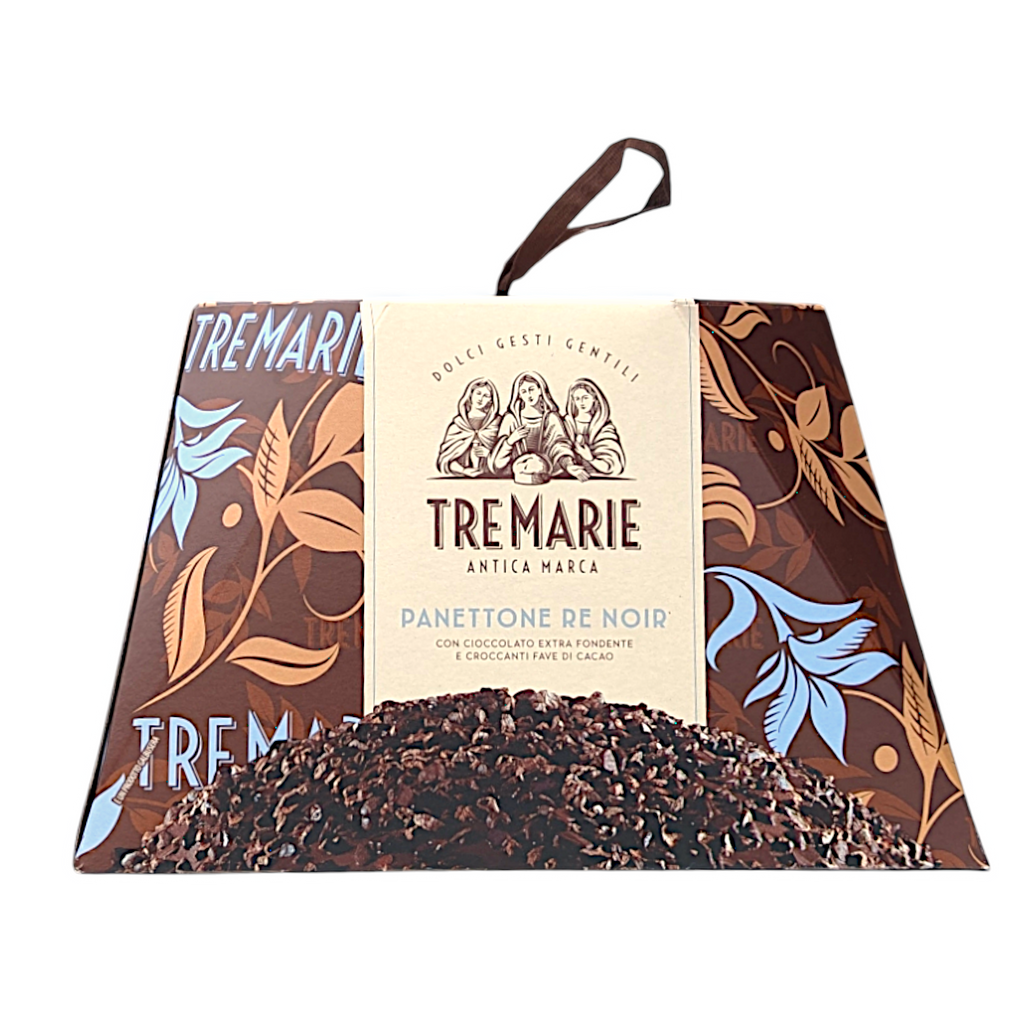 Tre Marie Panettone Re Noir, with Cocoa Nibs and Dark Chocolate 900g