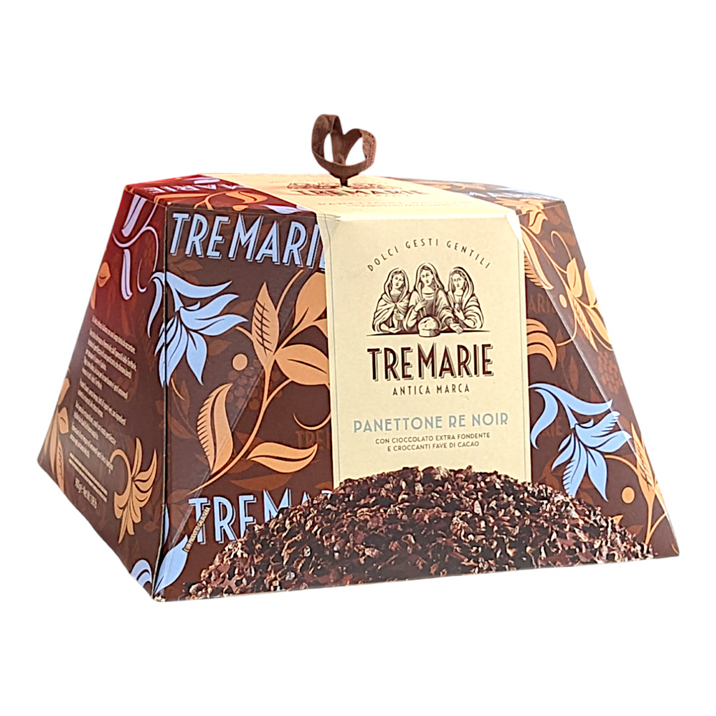 Tre Marie Panettone Re Noir, with Cocoa Nibs and Dark Chocolate 900g