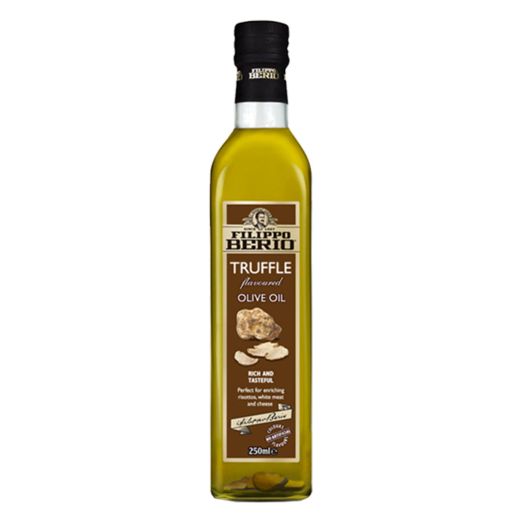 Filippo Berio Truffle Flavoured Olive Oil 250ml Contains real Truffle Flakes