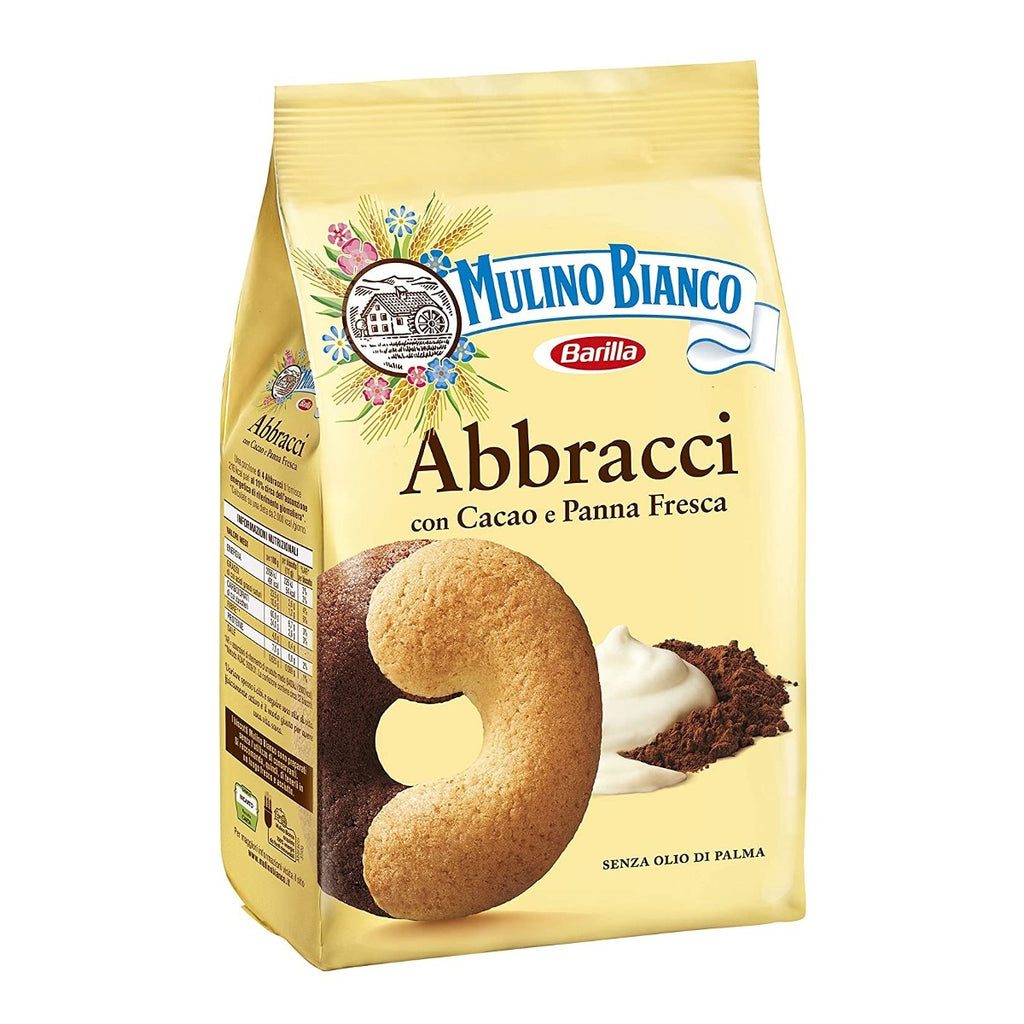 Mulino Bianco Abbracci (350g) Biscotti Cacao Cream Biscuits Cookies Chocolate