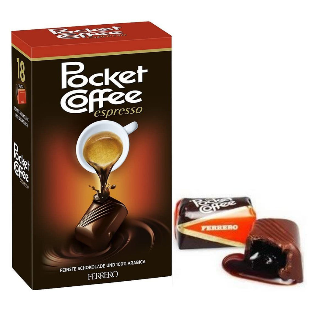 Ferrero Pocket Coffee Dark Chocolates Filled with Liquid Espresso