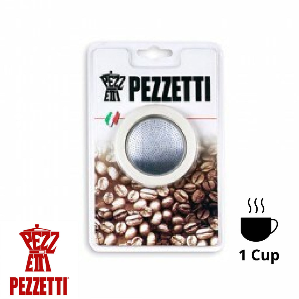 Pezzetti Italexpress Moka Pot Replacement Parts: Filters and Rubber Rings