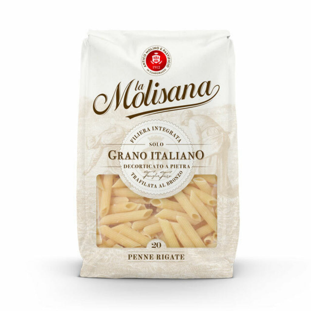 La Molisana Penne Rigate no.20 - 500g Italian Wheat Pasta - Grano Italiano Al Bronzo