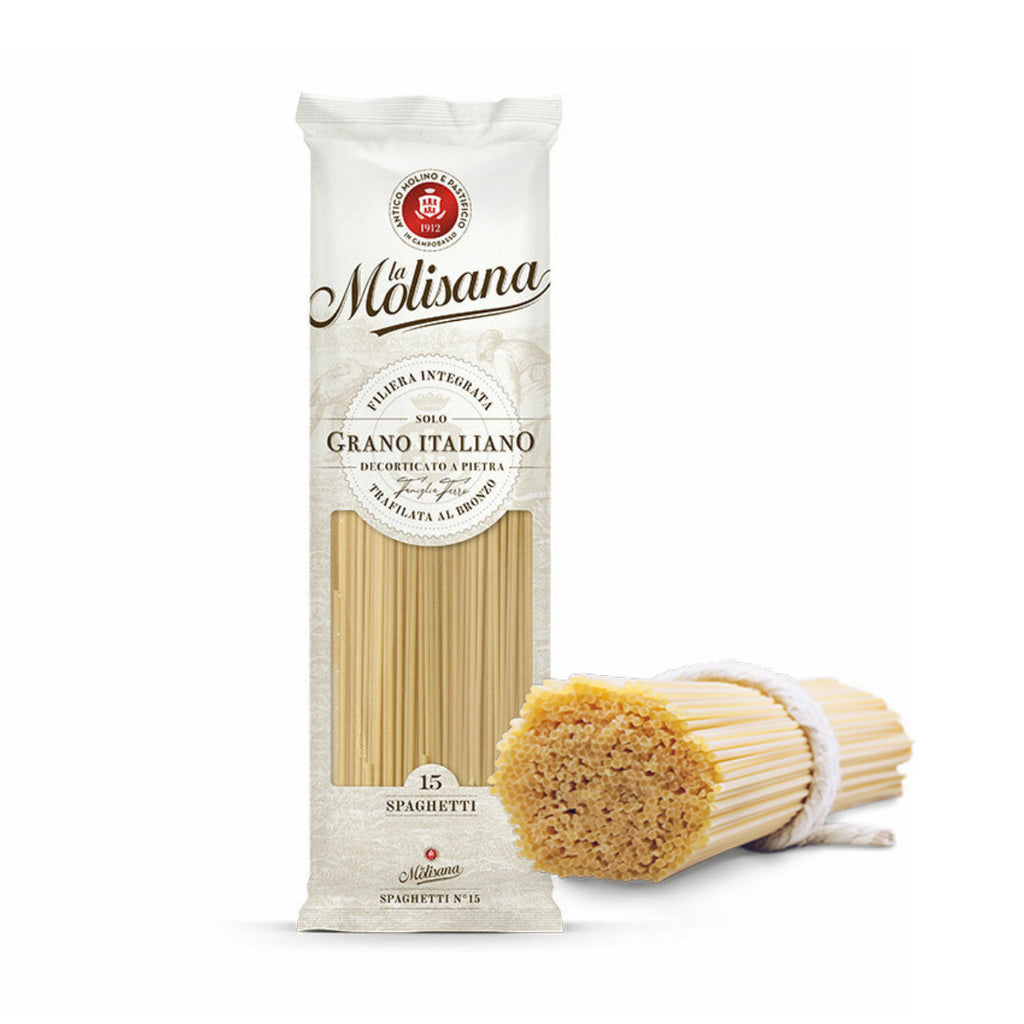 La Molisana Spaghetti no.15 - 500g Italian Wheat Pasta - Grano Italiano Al Bronzo