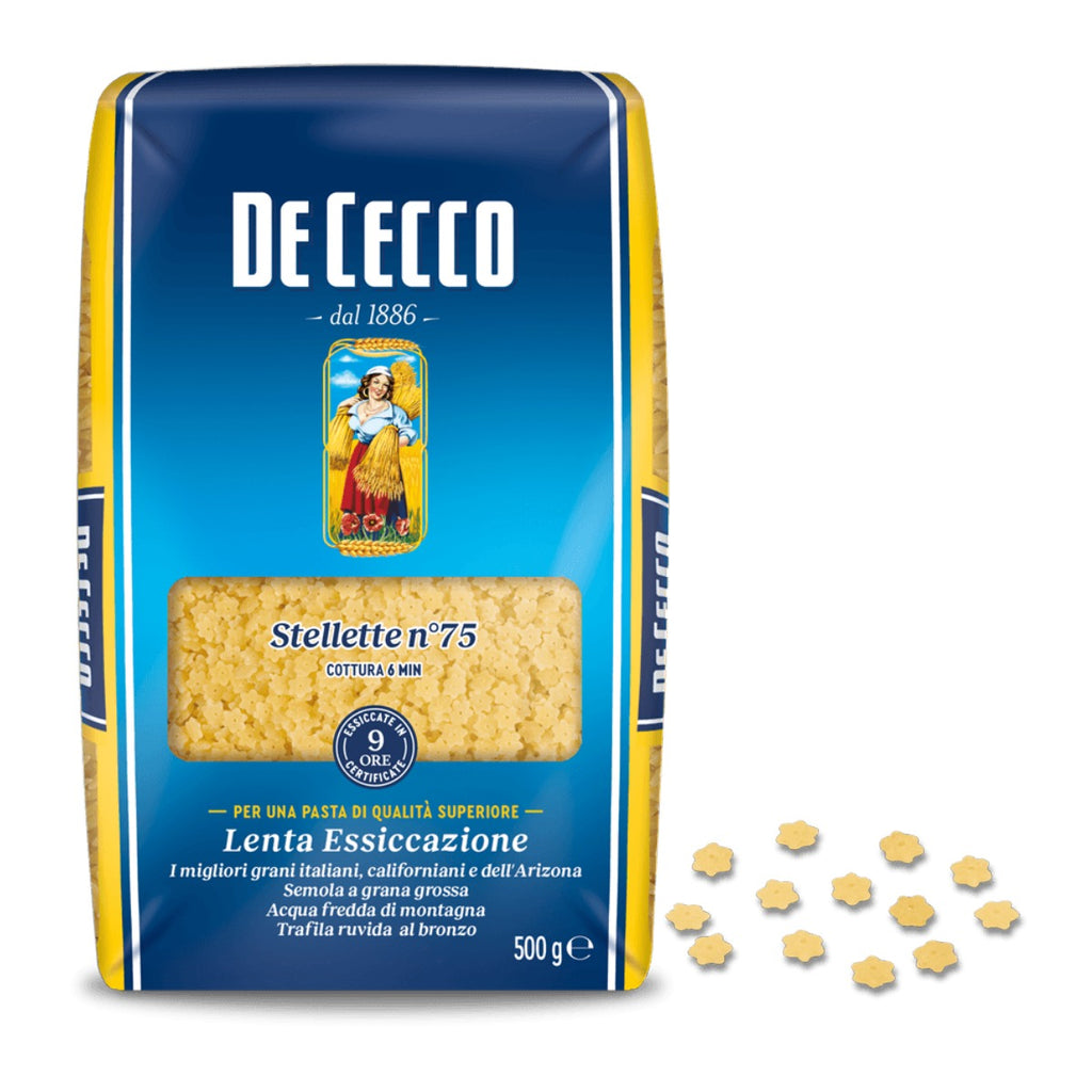 De Cecco Stellette no.75 - 500g Tiny Star Shapes for Soups and Broths