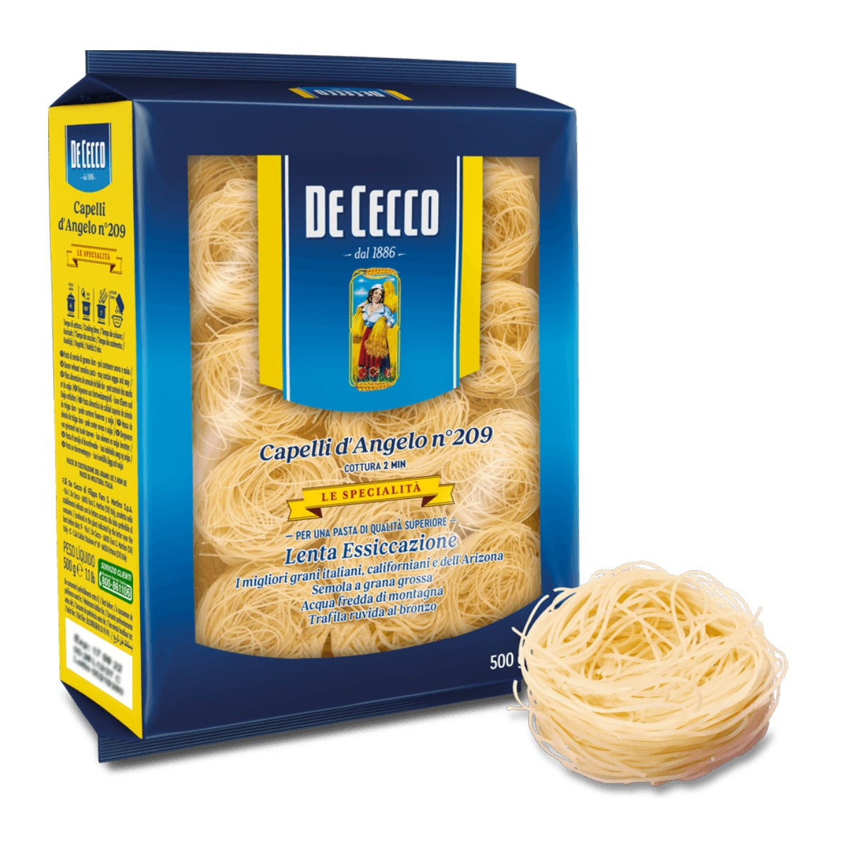 De Cecco Capelli d'Angelo no.209 500g Speciality Angel Hair Pasta