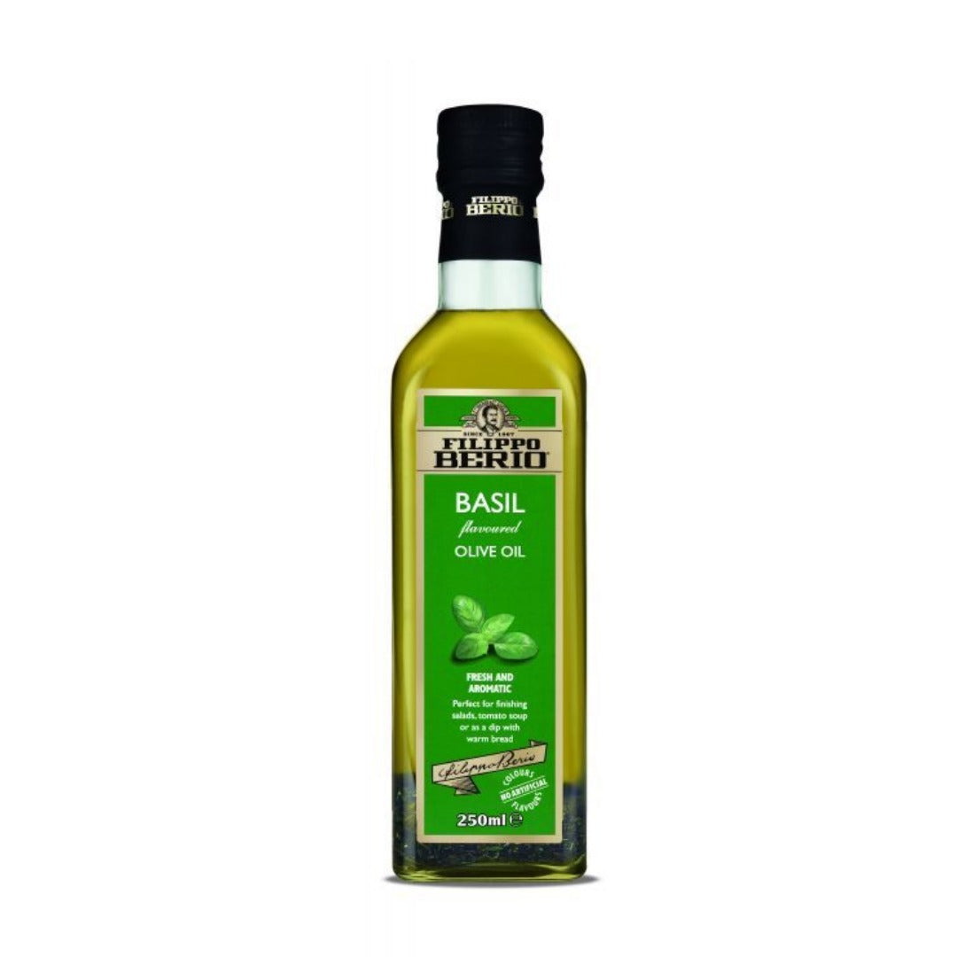 Filippo Berio Basil Flavoured Olive Oil 250ml Infused All Natural Basi